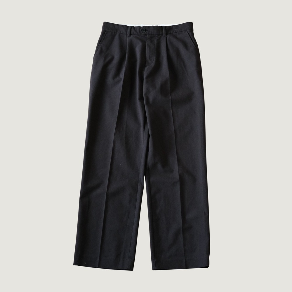 Weekday Wide Trousers Black Pleated Loose Fit Tailored Pants Size 48 Mens